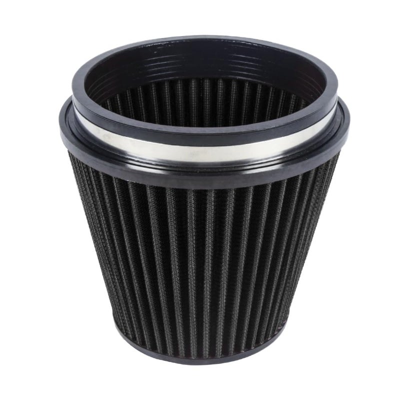 Kyostar 6"" 152mm High Flow Inlet Cold Air Intake Cone Replacement Dry Air Filter Black - Image 2